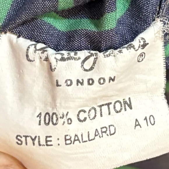 $15⚡️Vintage Pepe Jeans Purple Cotton Button Up Dress Shirt Green Stripes - Picture 15 of 15